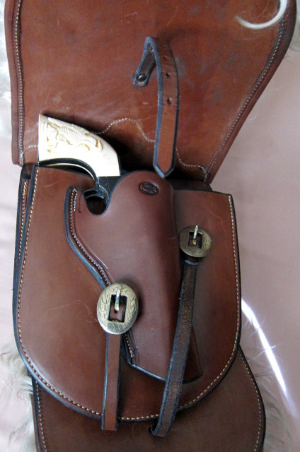 Angora Pommel Bags - Holster fits Colt SAA