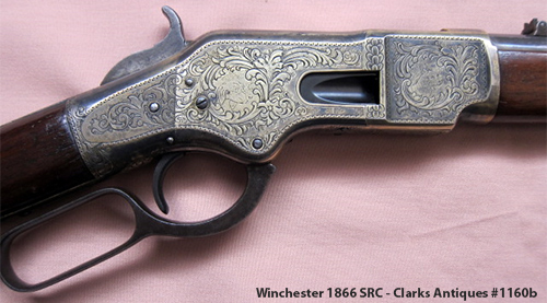 Engraved Winchester 1866 SRC - Right side