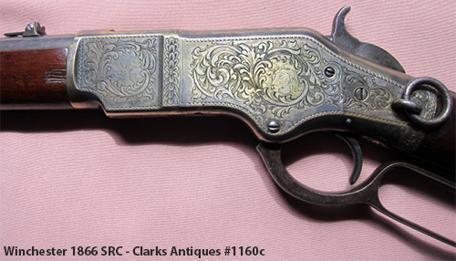 Engraved Winchester 1866 SRC - Left Side