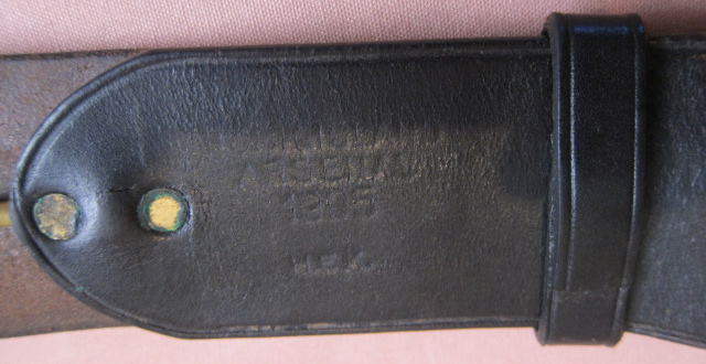 Colt SAA 7-1/2" Army Rig - Belt Marking