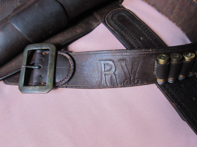 RV Stamp on Rancheros Vistadores Cartridge Belt