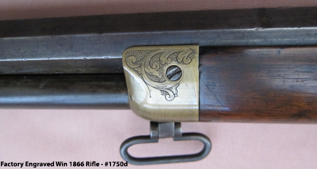 Factory Engraved Winchester 1866 Rifle - Engraving Forend Cap