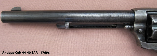 Antique Colt 44-40 SAA - Barrel Marking 
