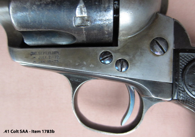 41 Colt SAA - Patent Dates