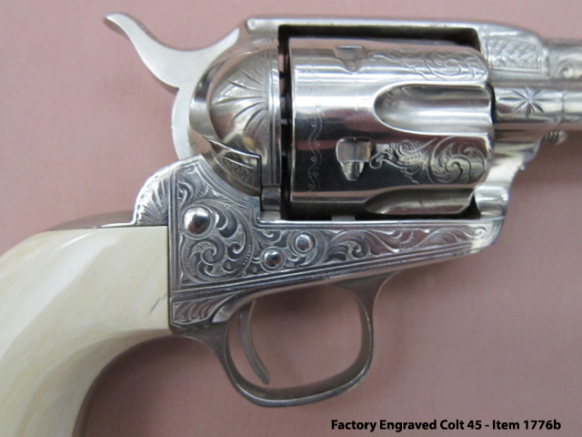 Factory Engraved Colt 45 - Right Side Engraving