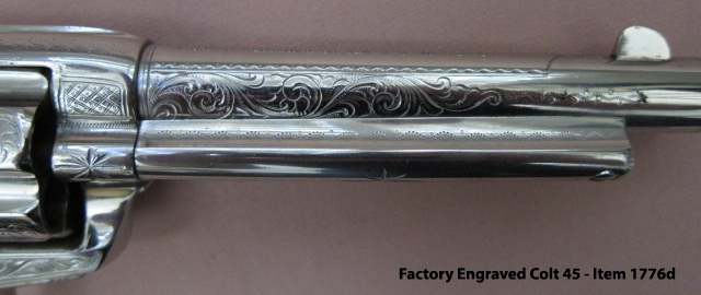 Factory Engraved Colt 45 - Barrel Engraving