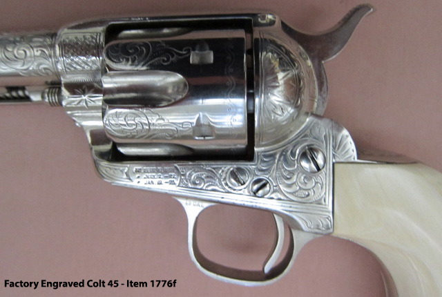 Factory Engraved Colt 45 - Left Side Engraving
