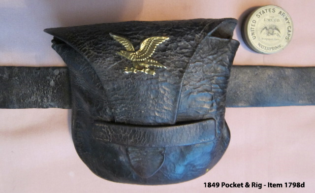 Colt 1849 Pocket & Rig - Pouch with Gold Eagle Emblem