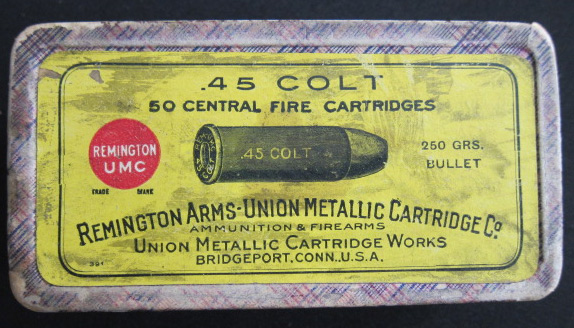 Antique 45 Colt Ammo - Top View