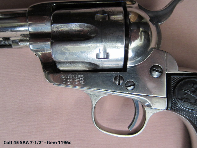 Colt 45 SAA Nickel - Cylinder Flaking