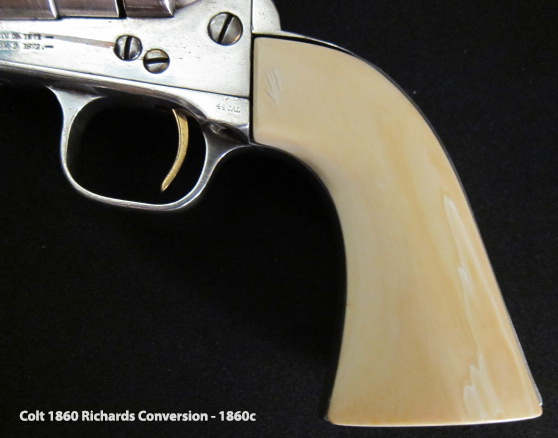 Colt 1860 Richards Conversion - left Side Grip