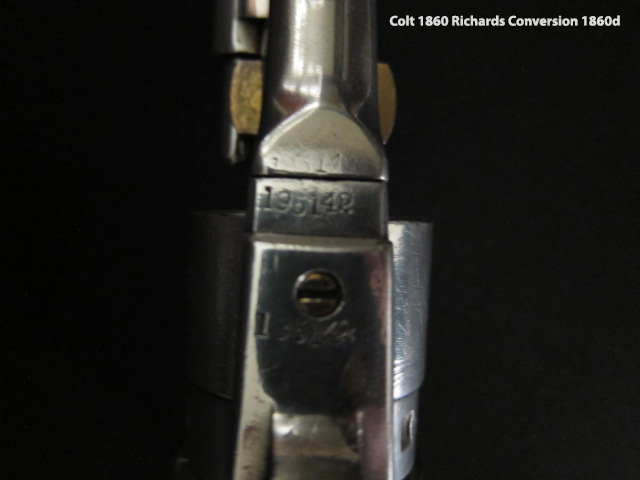 Colt 1860 Richards Conversion - Frame Markings