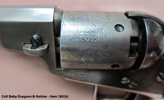 Colt Baby Dragoon & Holster - Cylinder Marking