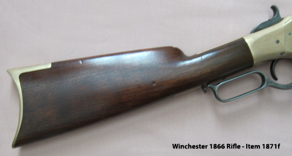 Winchester 1866 Rifle - Butt Stock