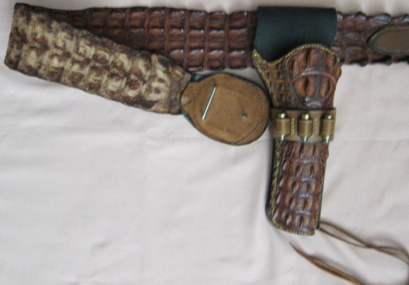 Alligator Single Action Rig - Back side of Buckle