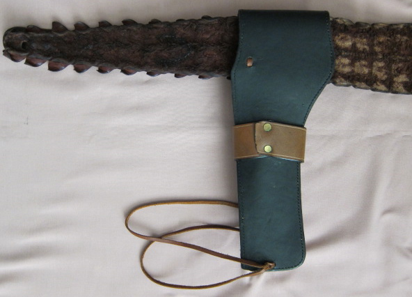 Alligator Single Action Rig - Back side of Holster
