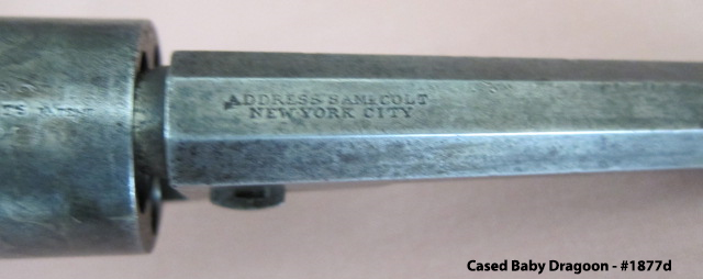 Cased Colt Baby Dragoon - Barrel Address