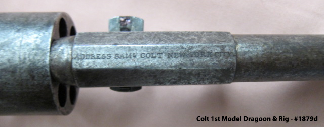 Colt 1st Model Dragoon & Rig - Barrel Address