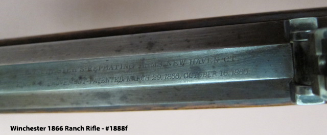 Winchester 1866 Ranch Rifle - Barrel Address
